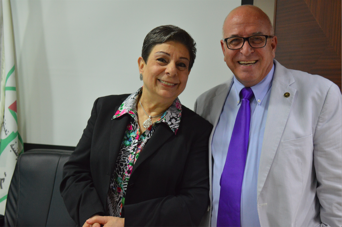 Dr. Ashrawi meets with the 2015 Know Thy Heritage visiting delegation