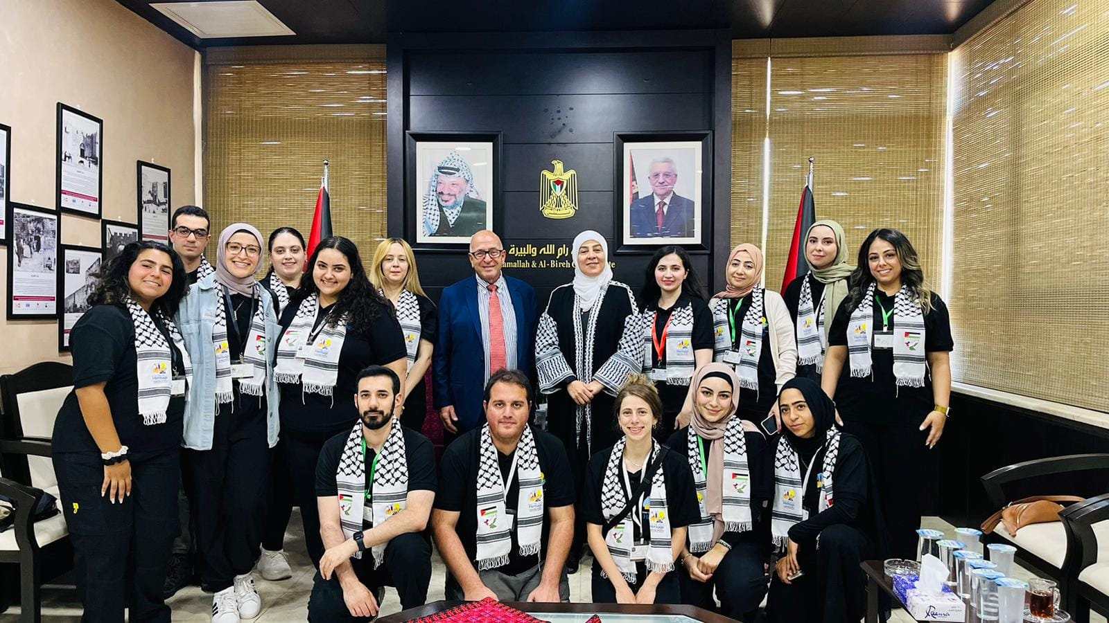 الدكتورة ليلى غنام تستقبل وفد من الشباب المغتربين الفلسطينيين