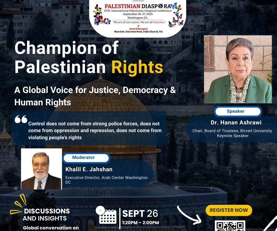 Champion of Palestinian Rights – A Global Voice for Justice, Democracy & Human Rights